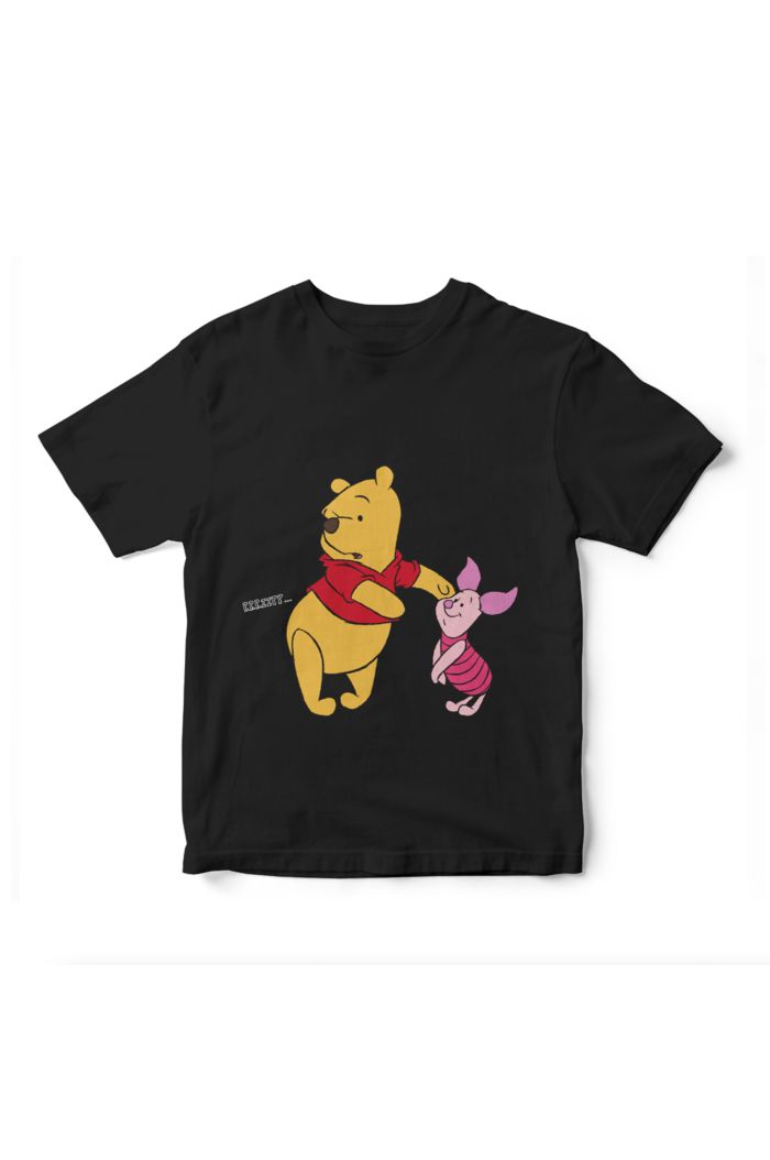 WINNIE & PIGLET RRRIIPP T-SHIRT - KIDS BLACK S