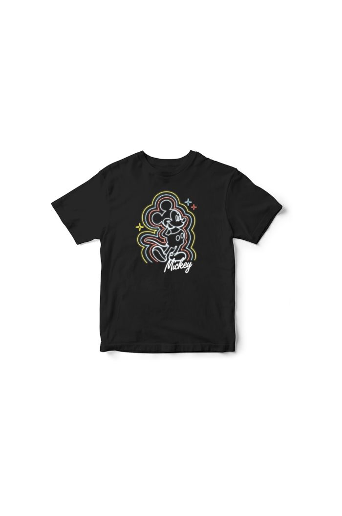 MICKEY NEON GLOW T-SHIRT - KIDS BLACK XL