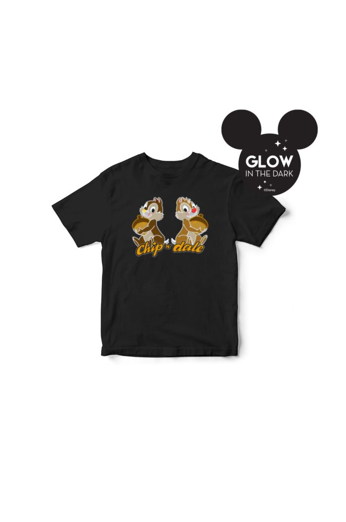 CHIP N DALE NEON GLOW T-SHIRT - KIDS