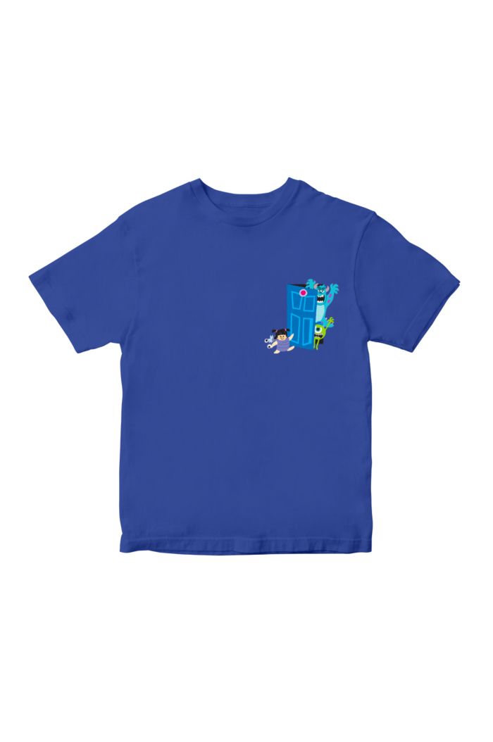 MONSTERS UNIVERSITY DOORS T-SHIRT - KIDS BLUE M