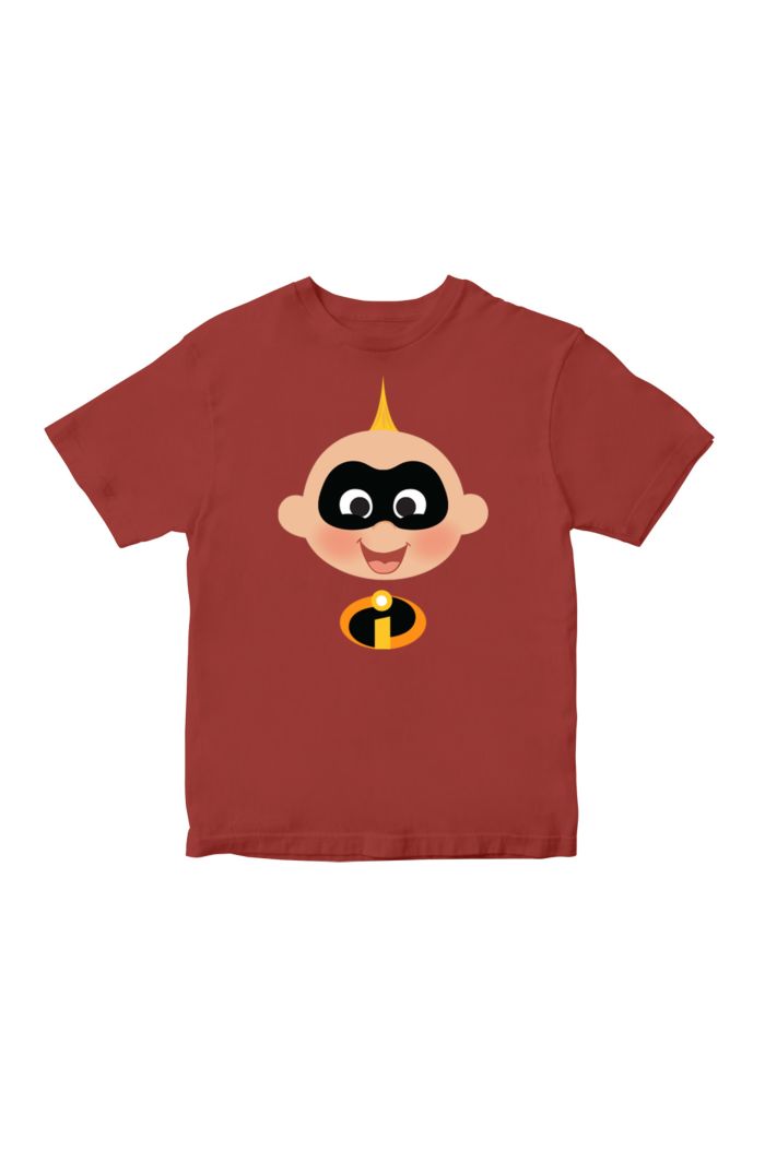 THE INCREDIBLES JACK-JACK FACE T-SHIRT - KIDS RED M