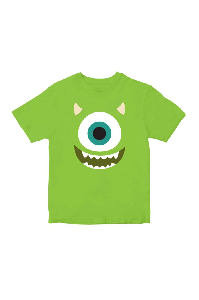 MONSTERS UNIVERSITY MIKE FACE T-SHIRT - KIDS GREEN L