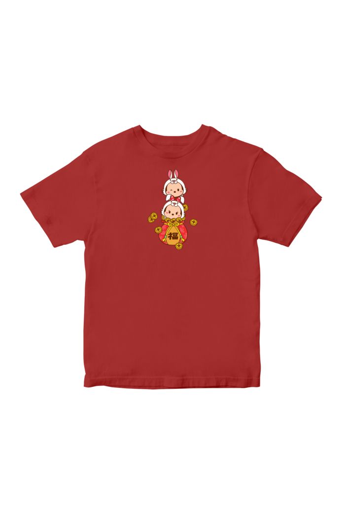 TSUM TSUM RABBIT FU T-SHIRT - KIDS RED L