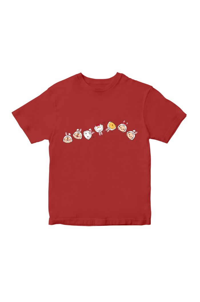 TSUM TSUM RABBIT ROLLING T-SHIRT - KIDS RED S