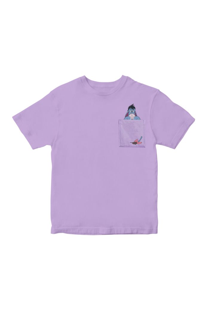 DISNEY 100 EEYORE POCKET T-SHIRT - KIDS LAVENDER M