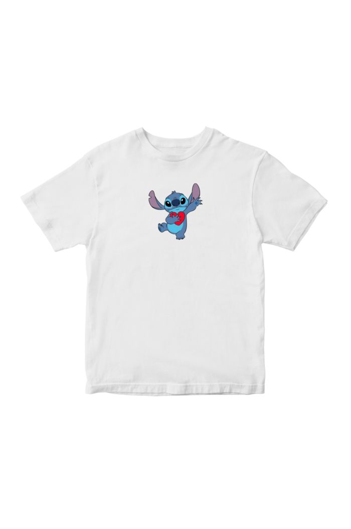 STITCH HEART T-SHIRT - KIDS