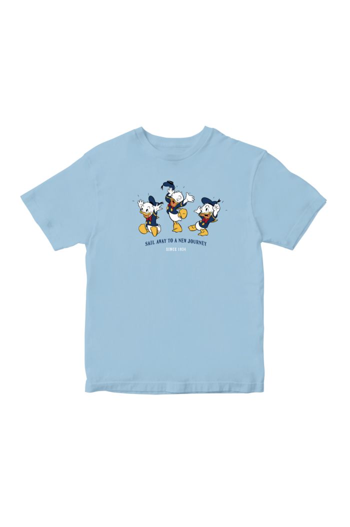 DONALD DUCK SAIL AWAY T-SHIRT - KIDS PASTEL BLUE XL