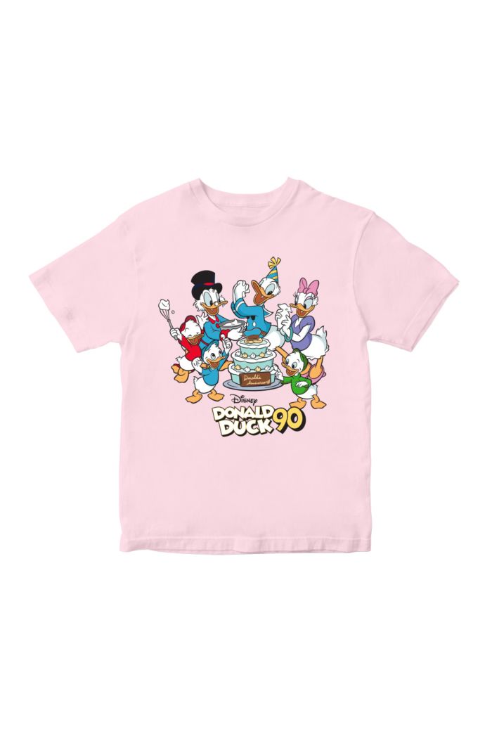 DONALD DUCK 90TH T-SHIRT - KIDS PASTEL PINK S