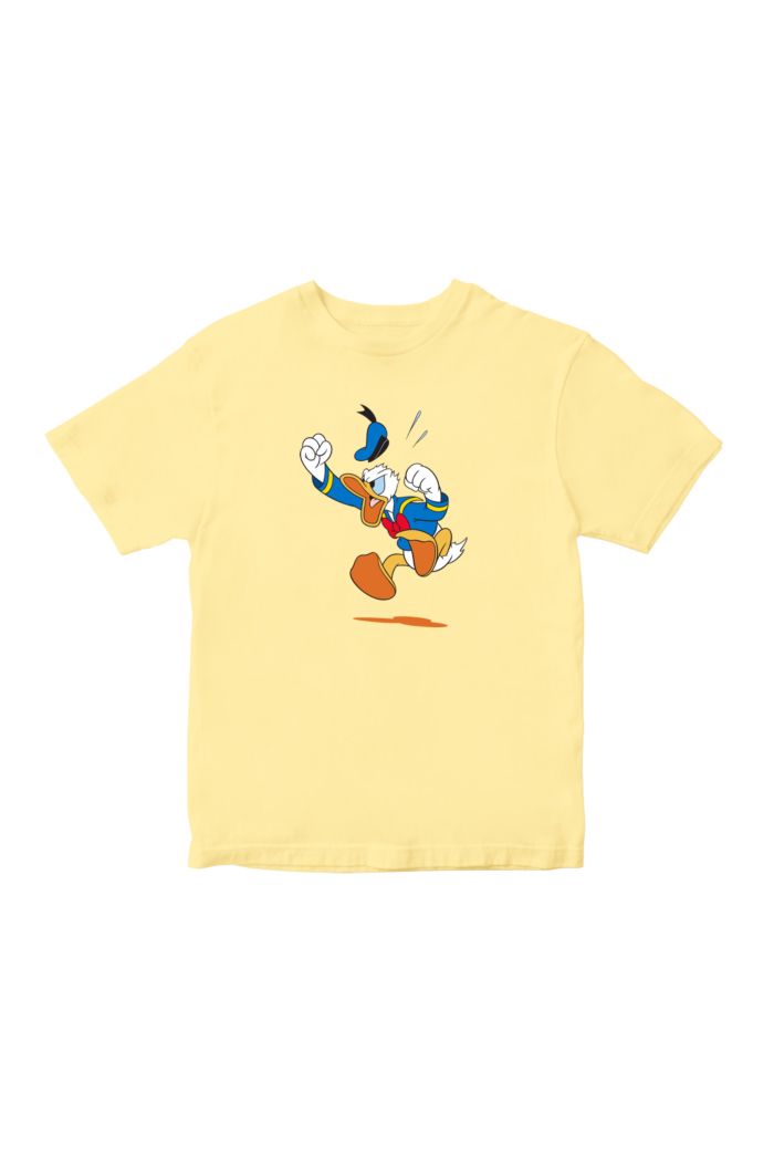 DONALD DUCK MOODS OF DONALD DUCK T-SHIRT - KIDS LIGHT YELLOW L