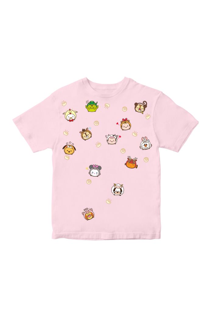 TSUM TSUM WATERFALL T-SHIRT KIDS LIGHT PINK S