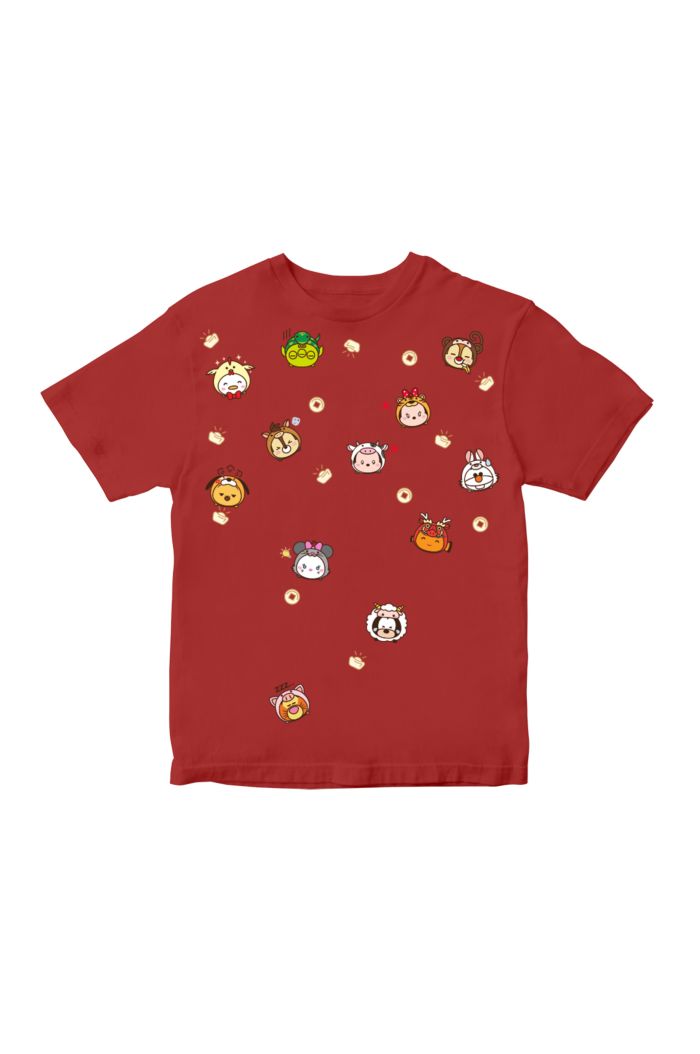 TSUM TSUM WATERFALL T-SHIRT KIDS RED S