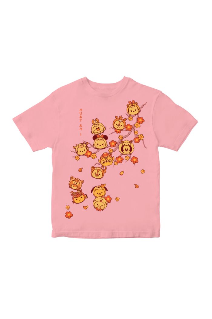 TSUM TSUM CHERRY BLOSSOM T-SHIRT KIDS PINK S