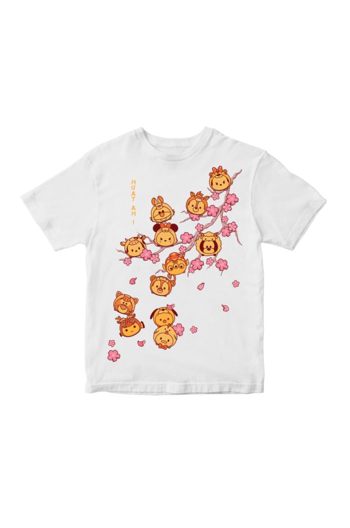 TSUM TSUM CHERRY BLOSSOM T-SHIRT KIDS WHITE S