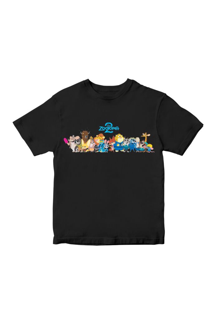 ZOOTOPIA 2 ALL T-SHIRT - KIDS BLACK XXL