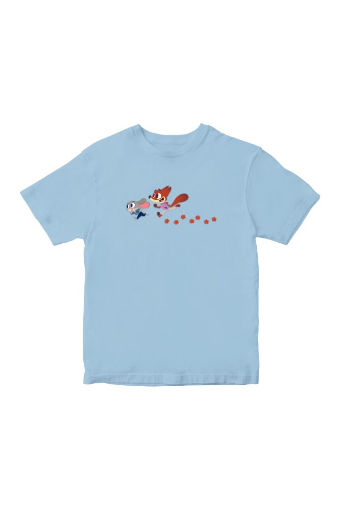 ZOOTOPIA 2 CLUE T-SHIRT - KIDS LIGHT BLUE S