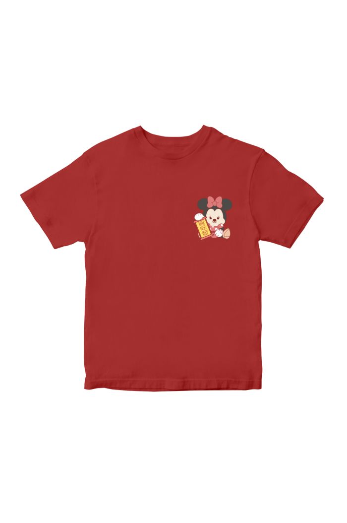 DISNEY LUCKY MINNIE T-SHIRT - KIDS RED S