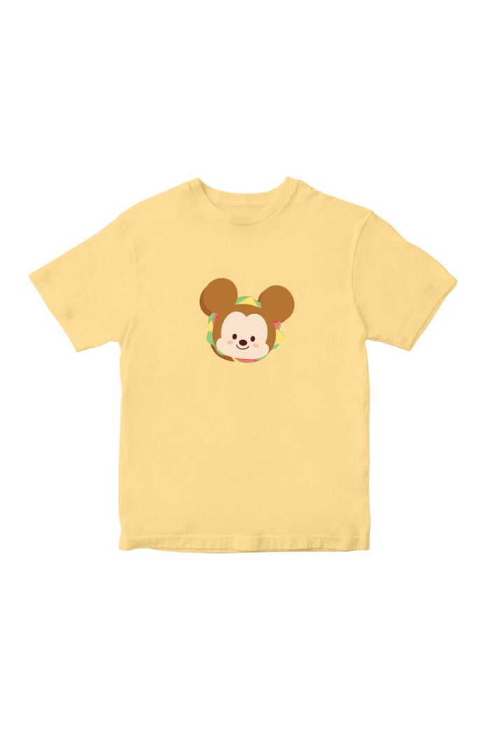 DISNEY SANDWICH T-SHIRT - KIDS LIGHT YELLOW L