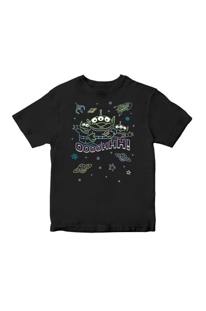 TOY STORY 5 ALIEN GLOW T-SHIRT - KIDS BLACK M