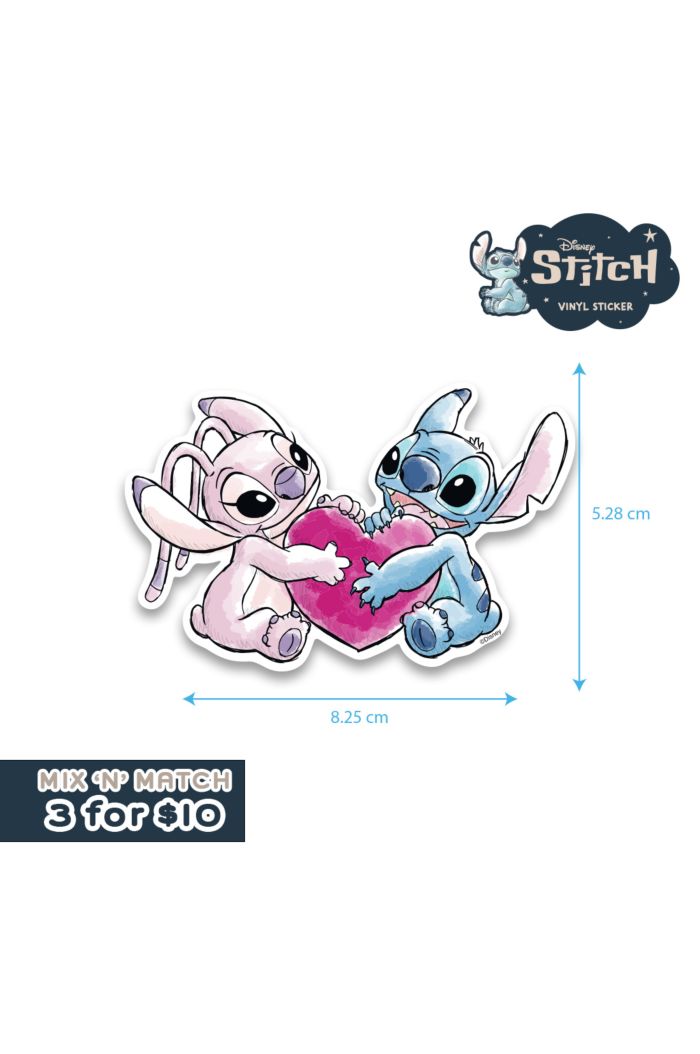 STITCH LOVE HUG STICKER