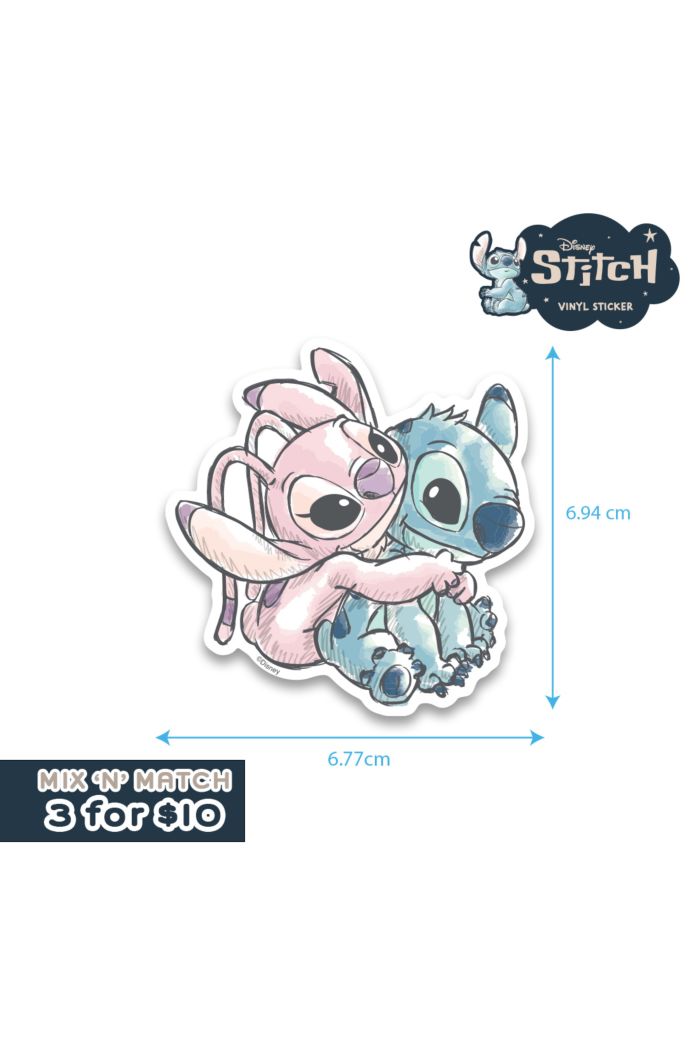 STITCH HUGGING STICKER