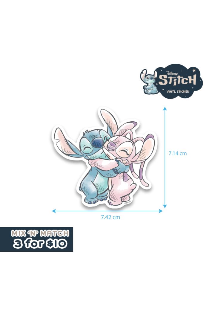 STITCH HUGS STICKER