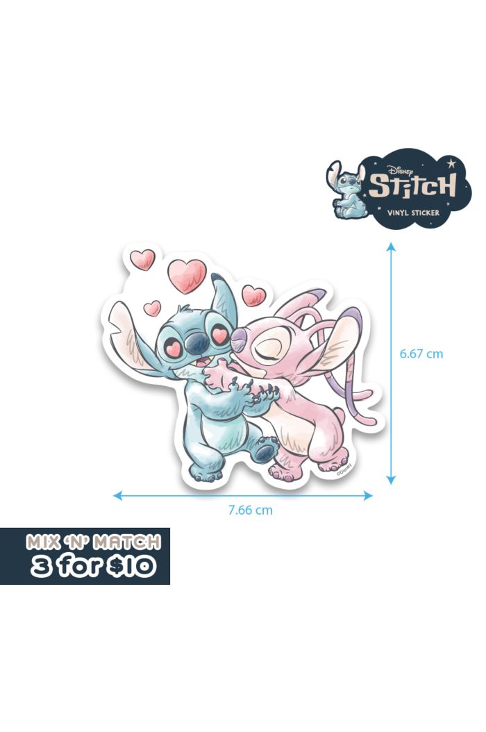 STITCH LOVE KISS STICKER