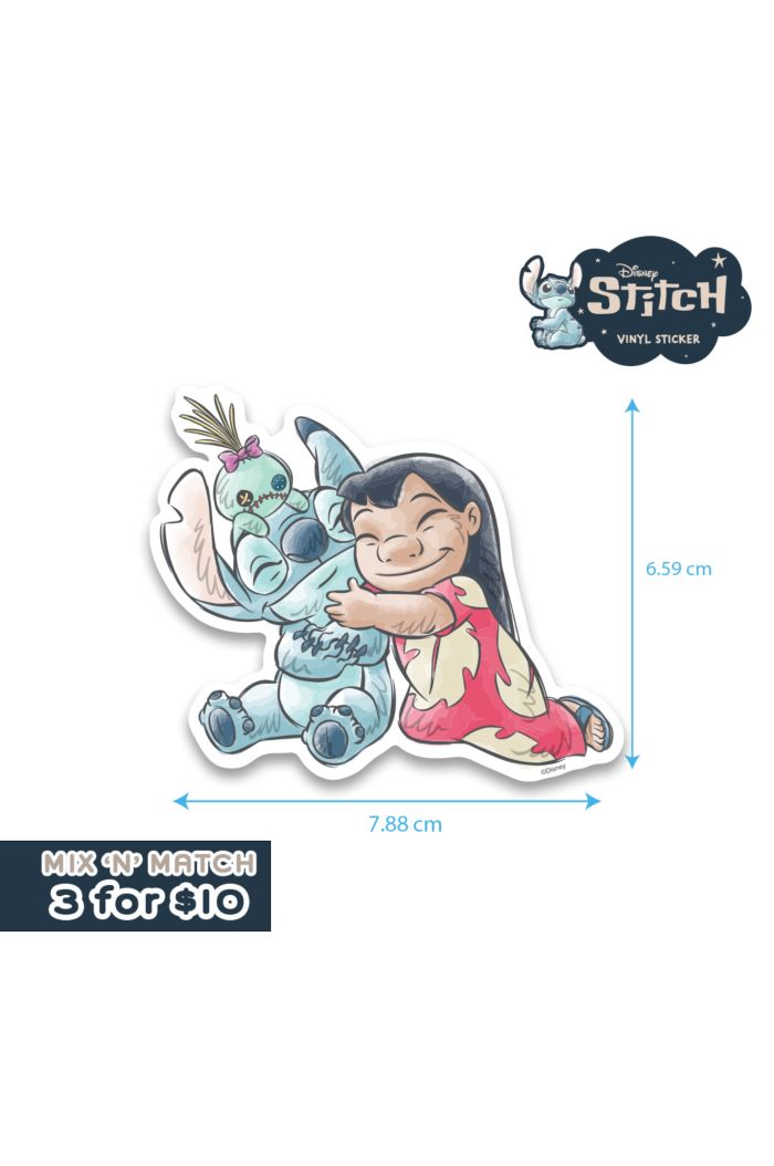 STITCH GROUP HUG STICKER