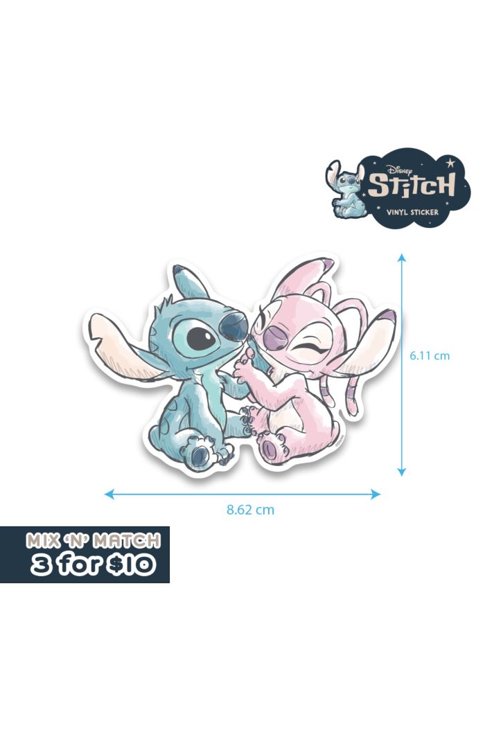 STITCH STITCH & ANGEL STICKER