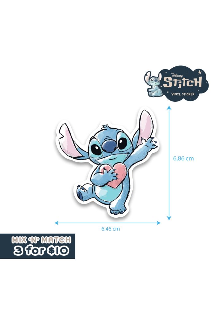 STITCH HEART STICKER