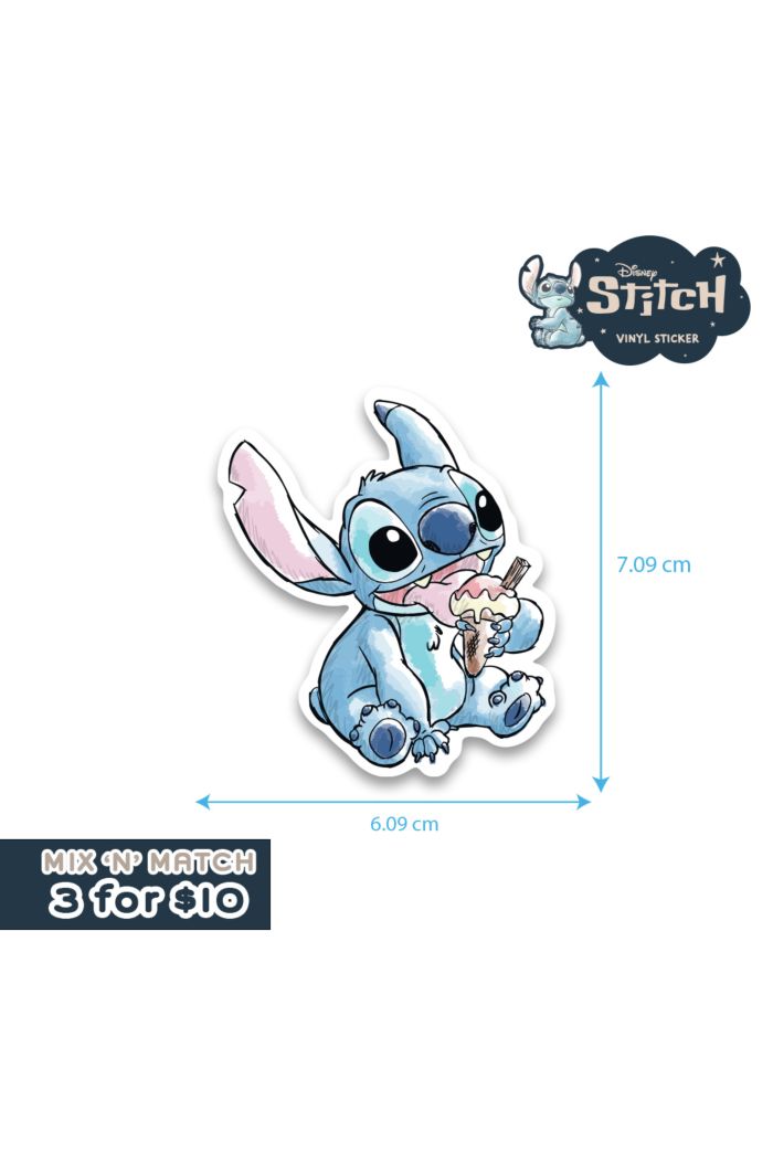 STITCH ICE CREAM STITCH STICKER