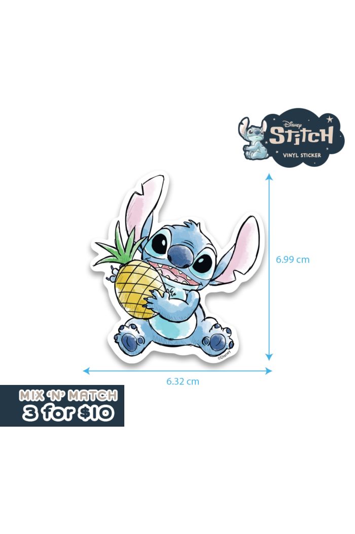 STITCH PINEAPPLE STICKER