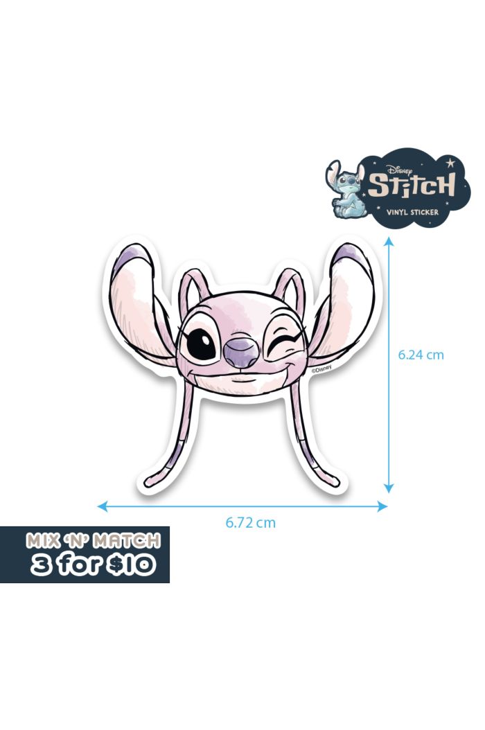 STITCH WINK ANGEL STICKER