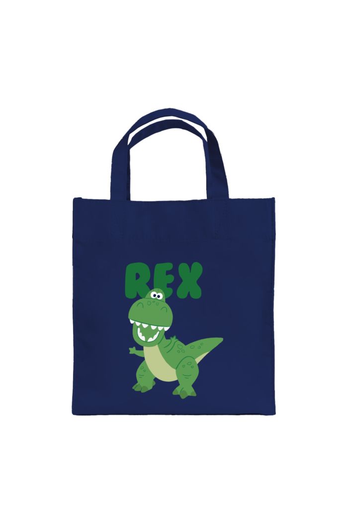 TOY STORY REX LUNCH BAG NAVY 23.5cm x 23.5cm