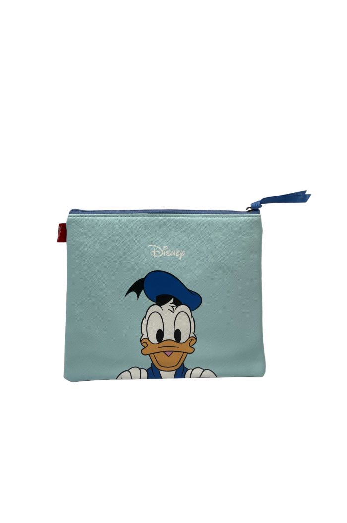 DONALD & DAISY COSMETIC POUCH BLUE 15cm x 21cm