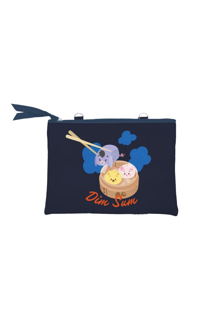 DISNEY TOAST N DIM SUM COSMETIC POUCH NAVY 15cm x 21cm