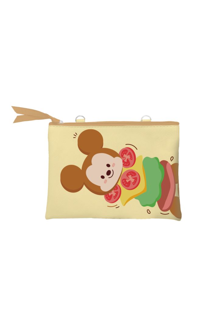 DISNEY SANDWICH COSMETIC POUCH LIGHT YELLOW 15cm x 21cm
