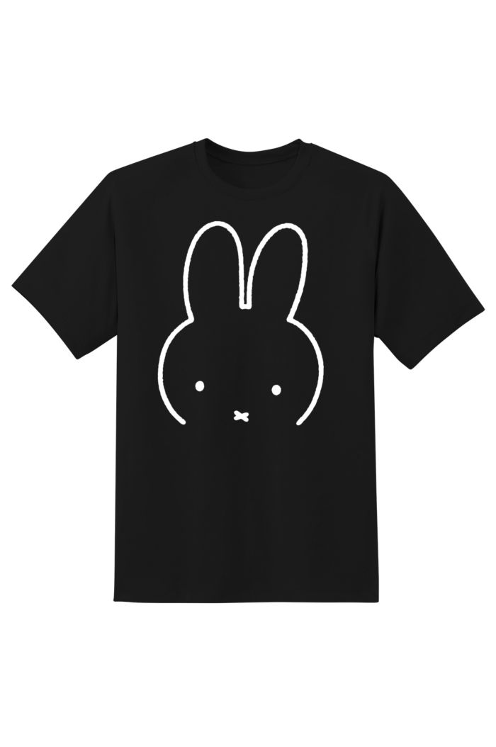 MIFFY FACE T-SHIRT BLACK XS