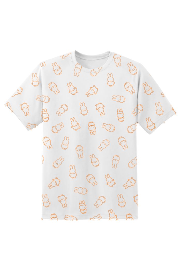 MIFFY ALLOVER OUTLINE T-SHIRT WHITE XS