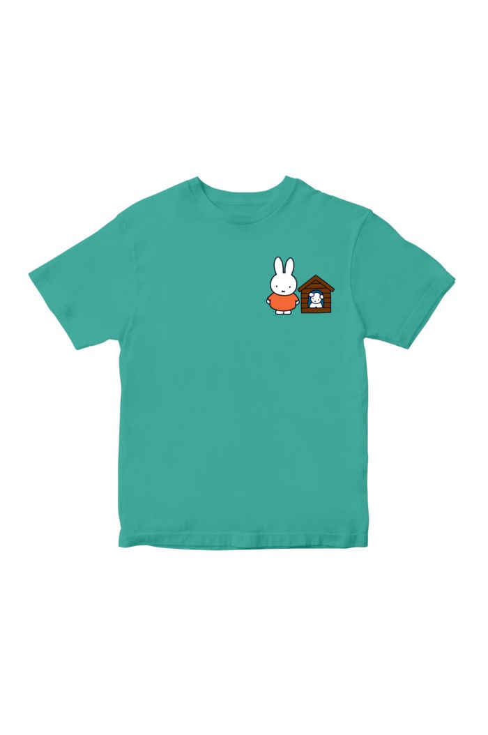 MIFFY & DOG T-SHIRT - KIDS TURQUOISE S