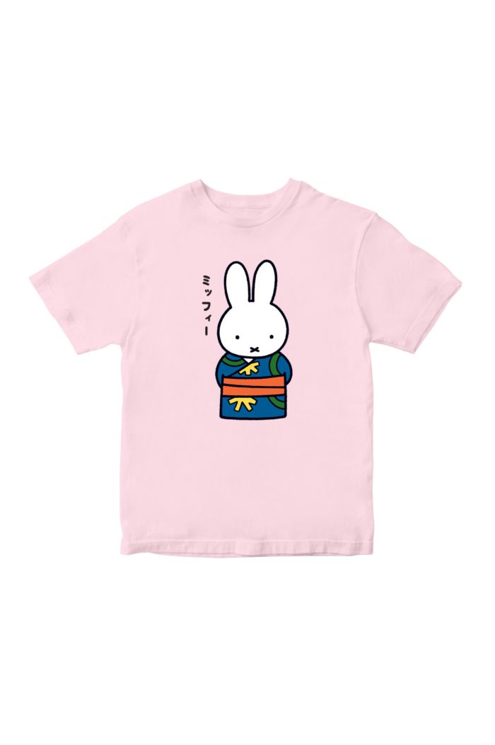 MIFFY KIMONO T-SHIRT - KIDS LIGHT PINK L