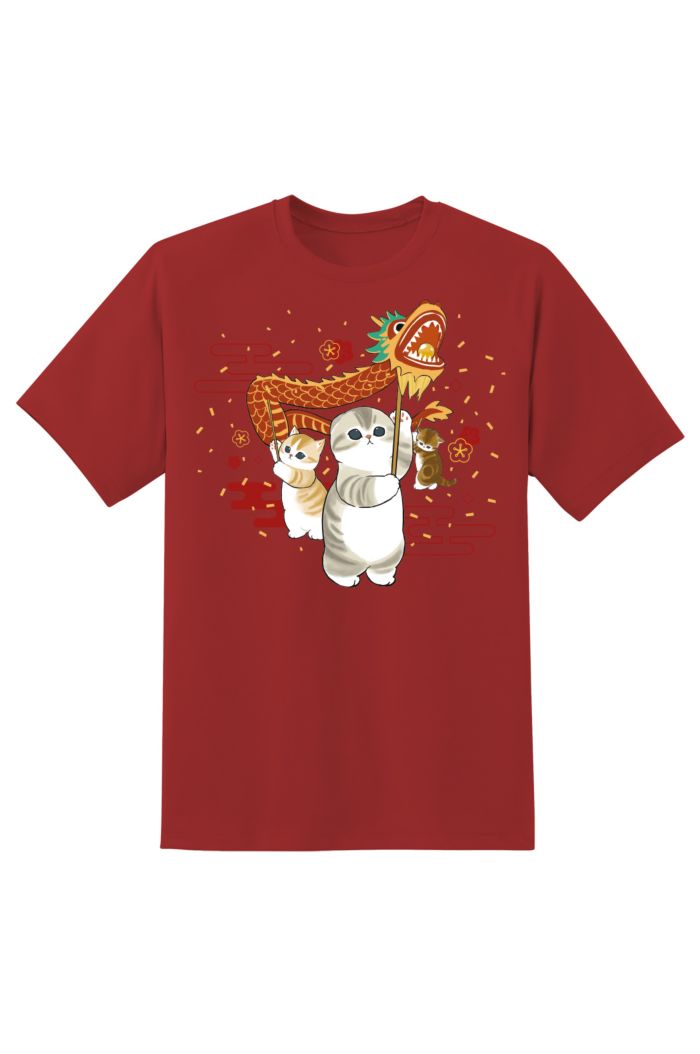 MOFUSAND FESTIVAL T-SHIRT RED XS
