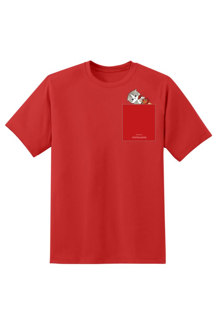 MOFUSAND FORTURE POCKET T-SHIRT RED XS