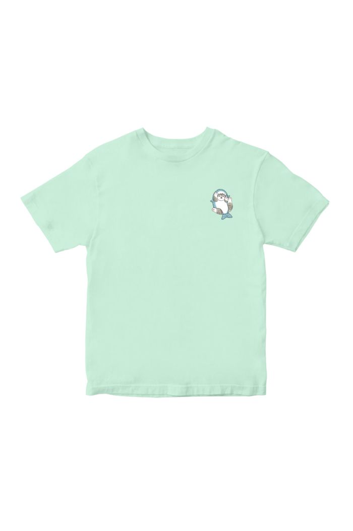 MOFUSAND SHARK MEOW T-SHIRTS - KIDS