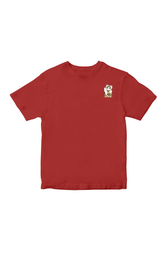 MOFUSAND FORTUNE CAT T-SHIRT- KIDS