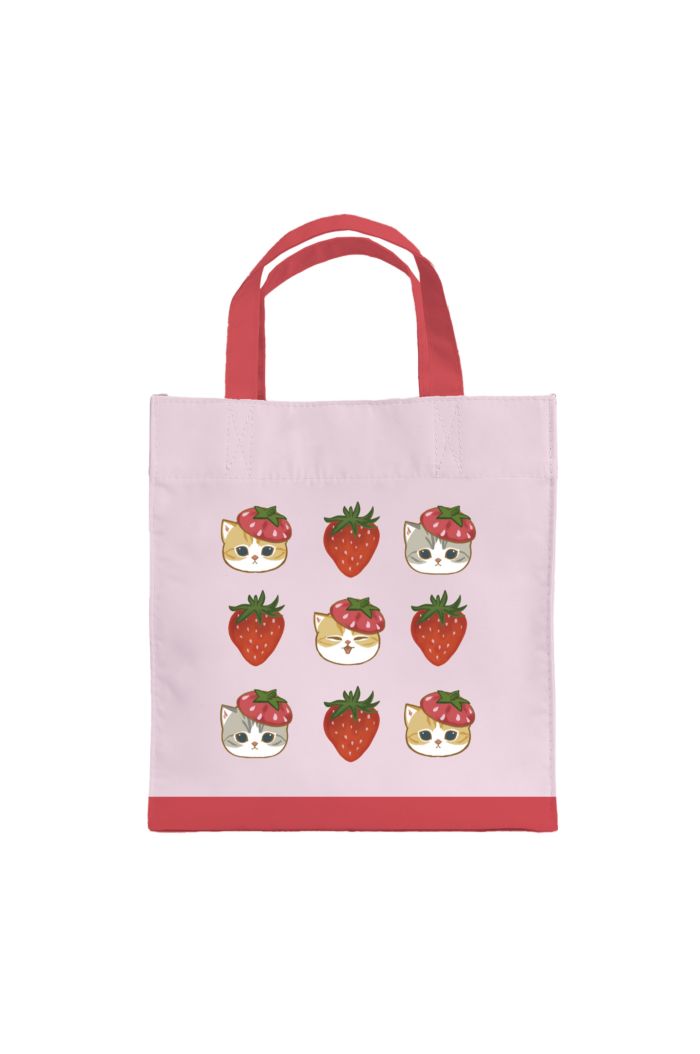 MOFUSAND STRAWBERRY ALLOVER LUNCH BAG