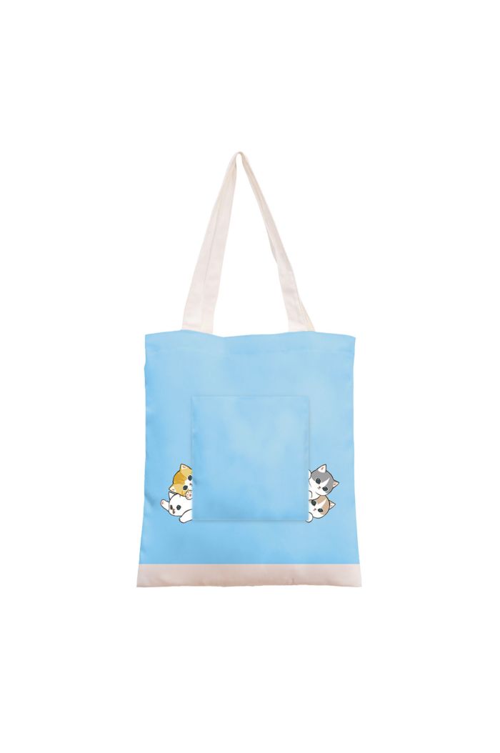 MOFUSAND PEEKABOO CANVAS TOTE BAG