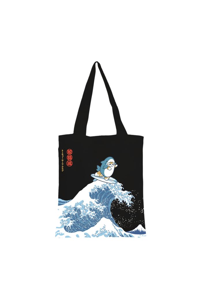 MOFUSAND SURFING CANVAS TOTE BAG