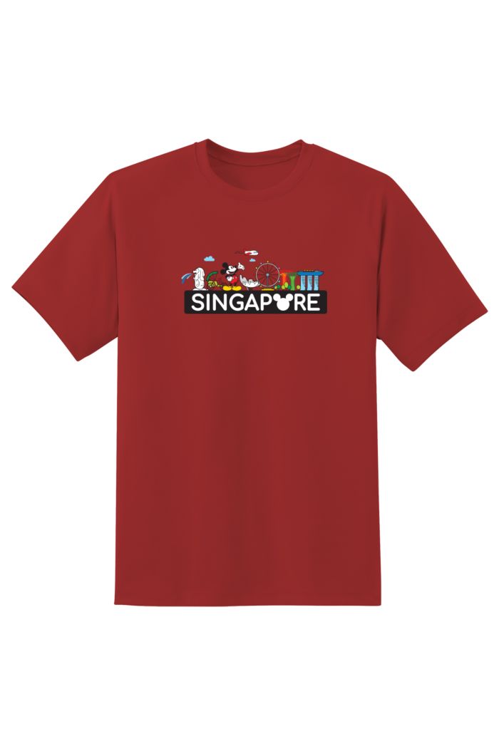 MICKEY LOVE SG SMALL SKYLINE T-SHIRT RED XS