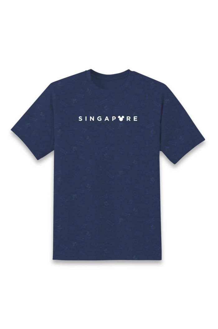 MICKEY LOVE SG SINGAPORE ALLOVER GLOW T-SHIRT