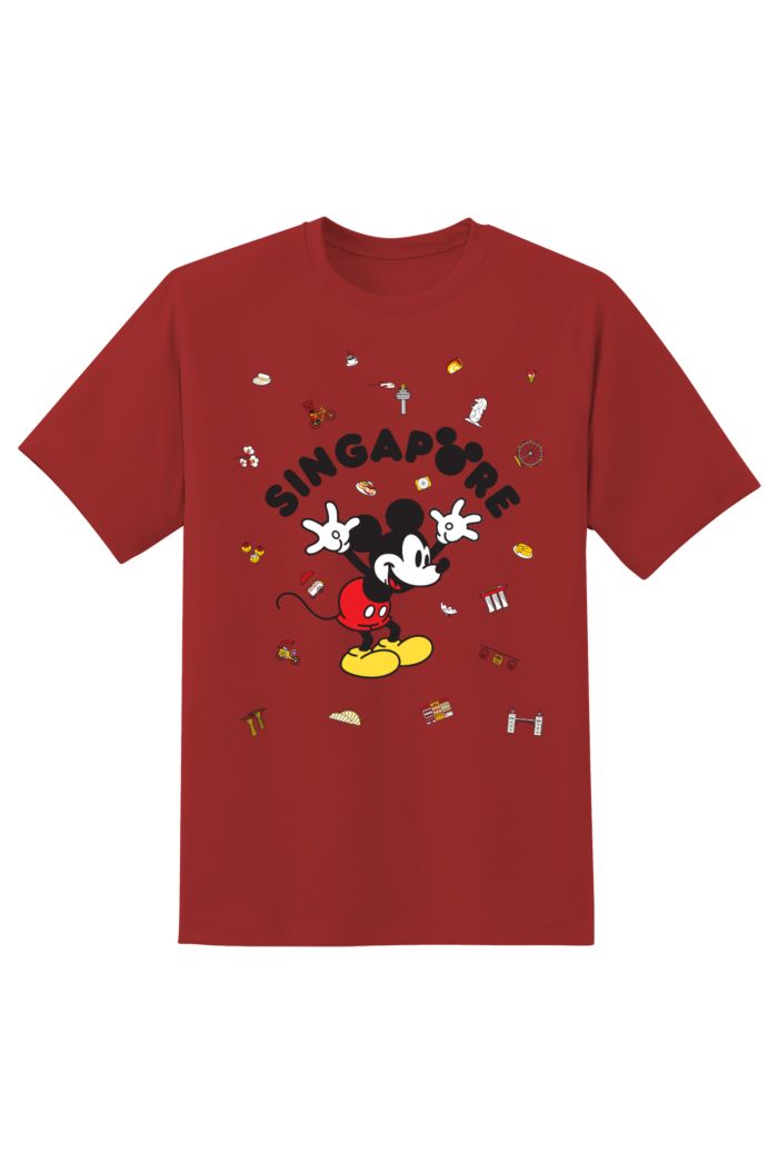 MICKEY LOVE SG MICKEY FLOCK T-SHIRT RED M